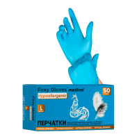 Перчатки нитриловые Foxy Gloves p.XS, голубые, 100шт (50 пар)